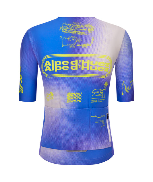 SANTINI TOUR DE FRANCE - ALPE D'HUEZ SHORT SLEEVE UNISEX JERSEY 2026